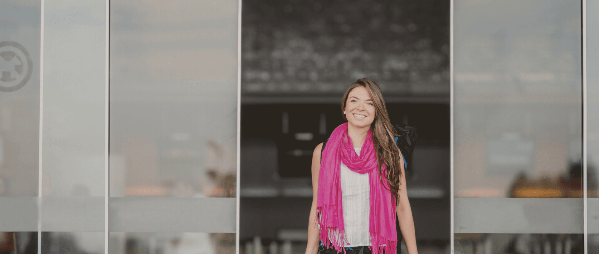Airport Arrival Smile Banner