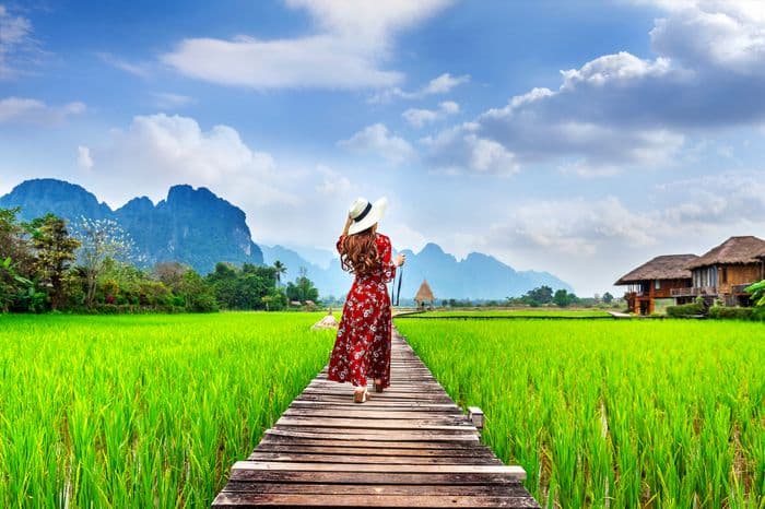 Woman Walking Thailand