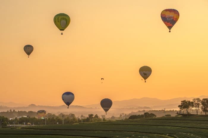 hot air balloon chang mai thailand