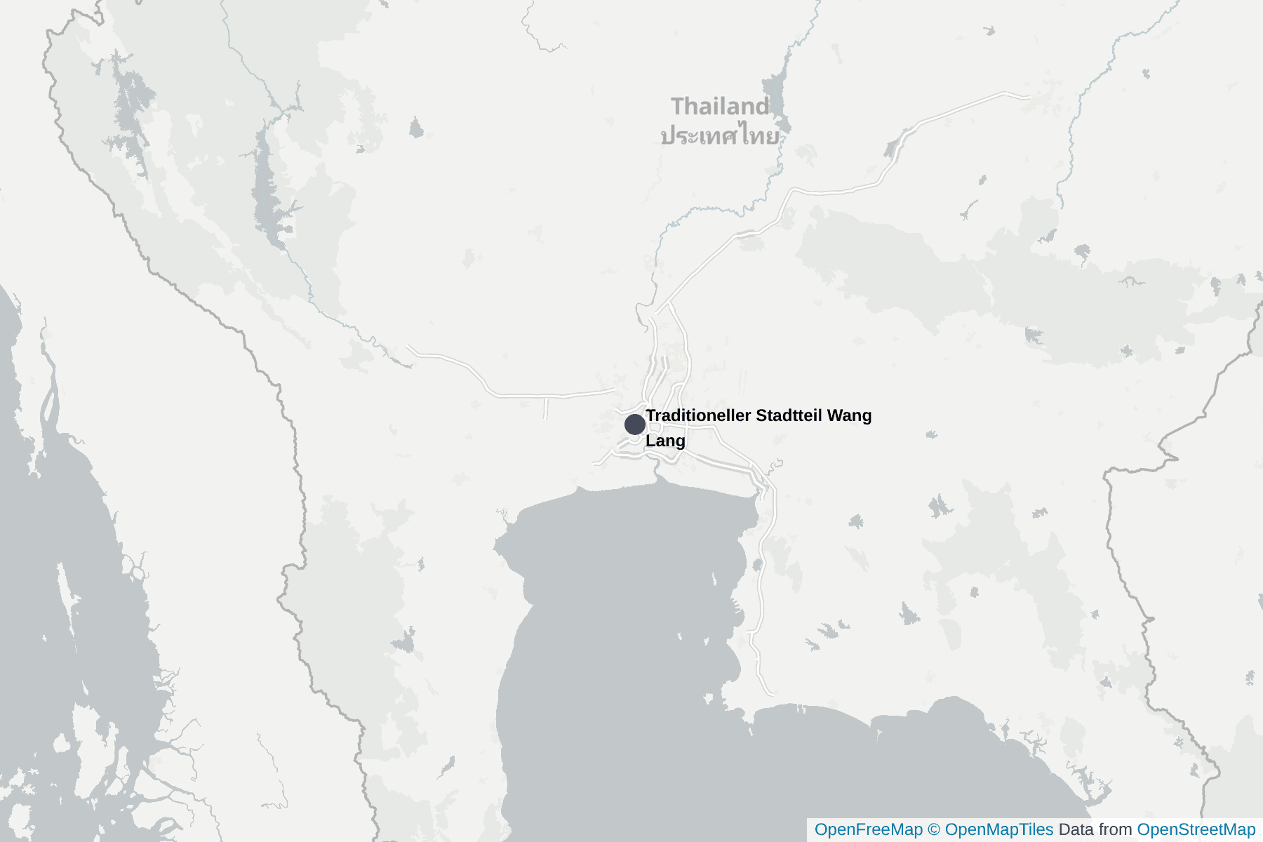 Karte von Traditioneller Stadtteil Wang Lang